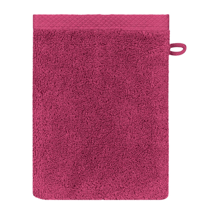 Gant de toilette Elea fuchsia
