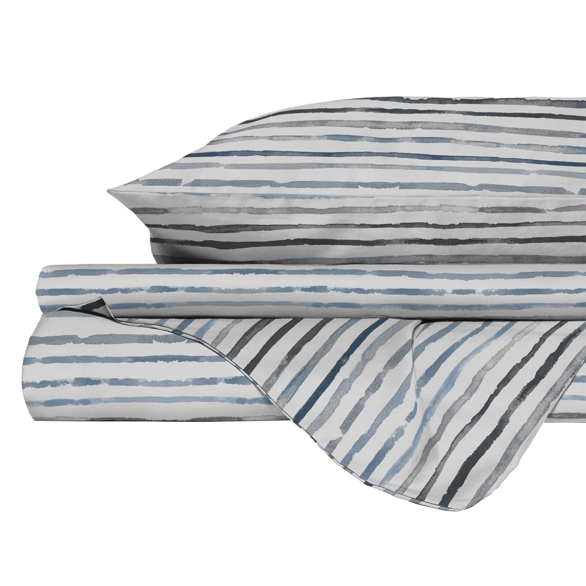 PARURE COPRIPIUMINO ATHENA, 100% Cotone, Made in Italy - SOFIA BLU