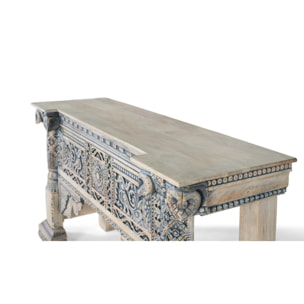 Consola de Madera de Mango 172 Cm Estilo Artesanal Étnico