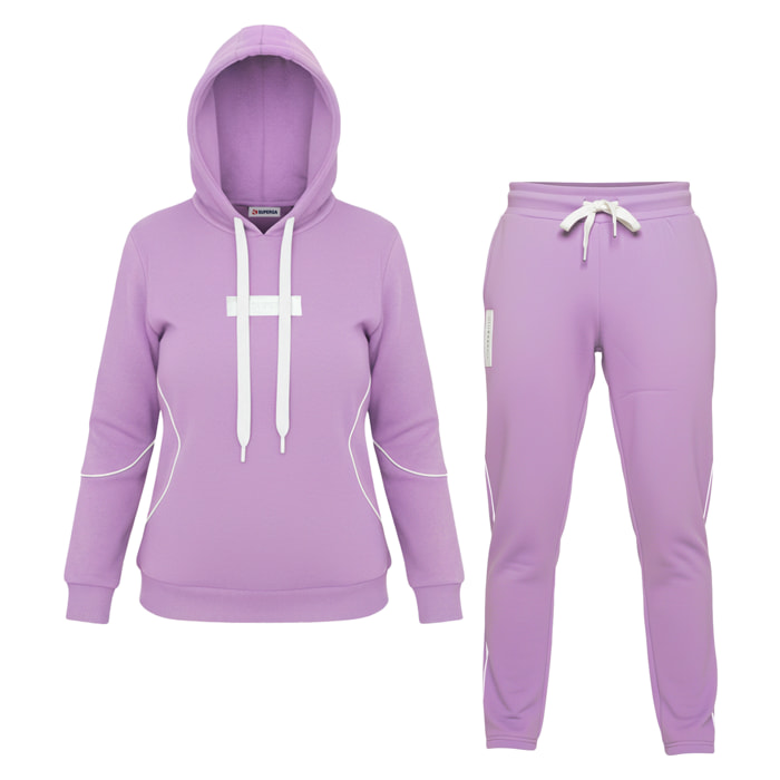 Tuta Donna SUPERGA Cotone Felpato Cappuccio