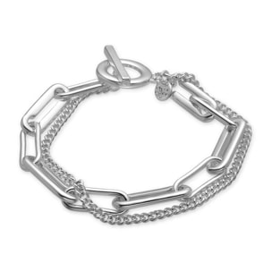 Pulsera Lux by Lux acabado en rodio