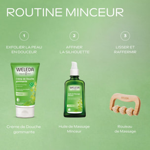 WELEDA - Coffret Minceur (Huile de Massage Minceur 200 ml + Crème de Douche Gommante 150 ml au Bouleau + Rouleau Massant)