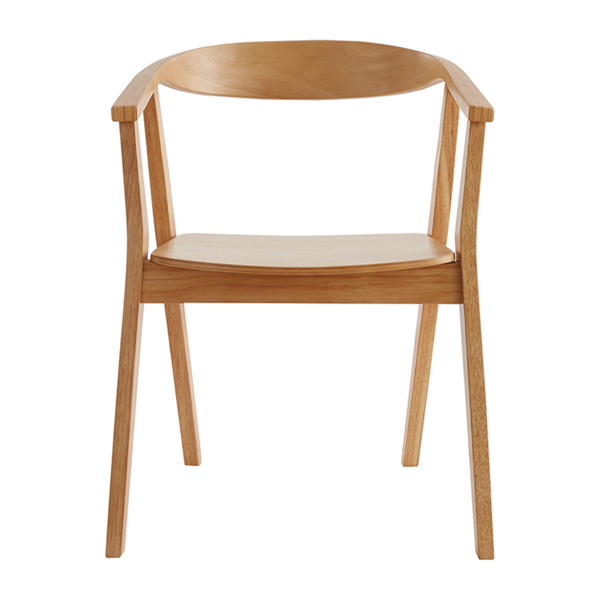 Chaises scandinaves en bois clair (lot de 2) BAHIA