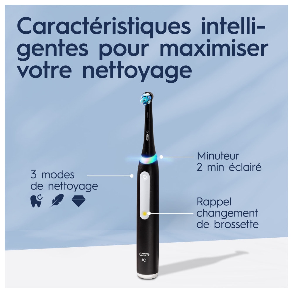 Oral-B iO 3S - Noire - Brosse À Dents Électrique