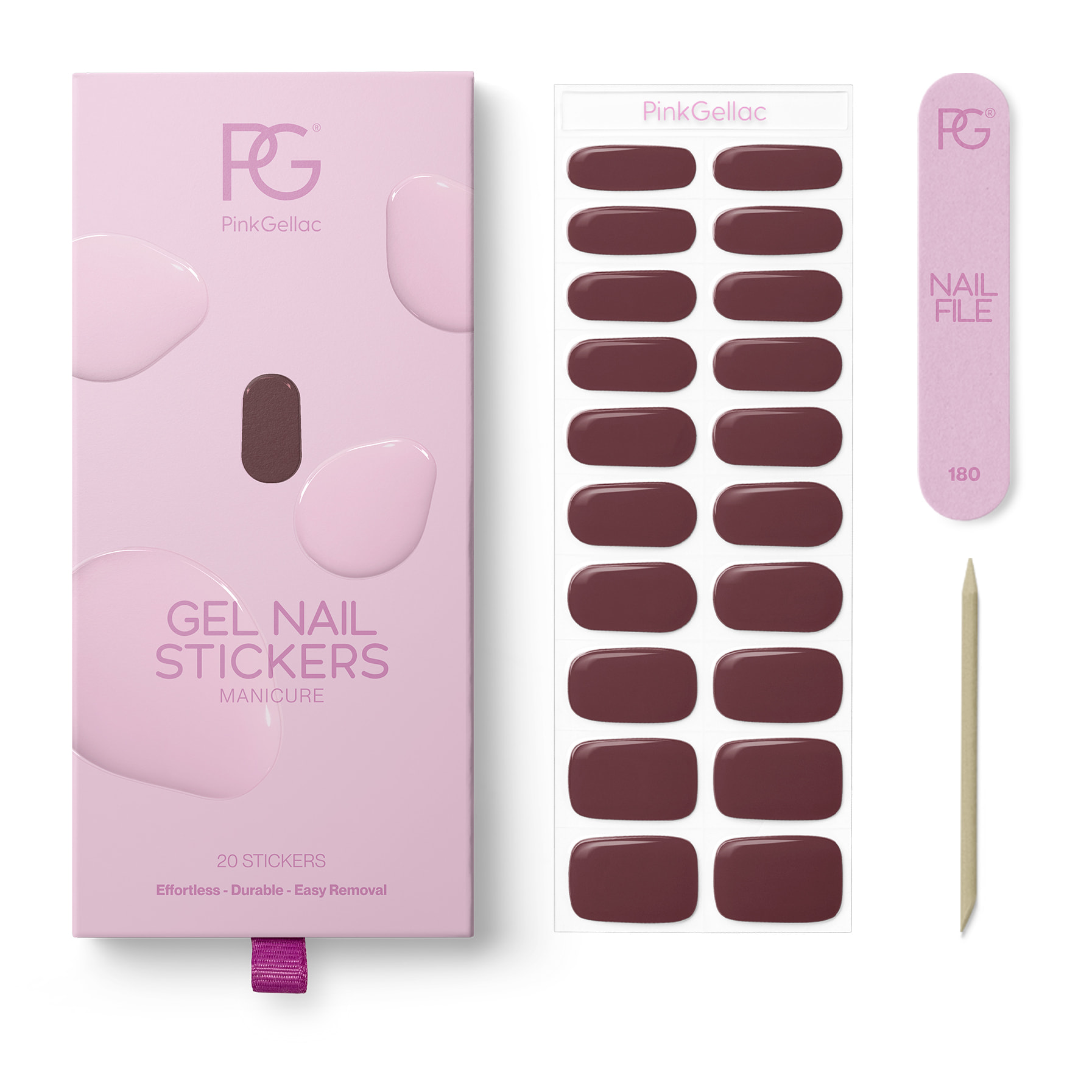Stickers gel - 0032 Cherrywood Red
