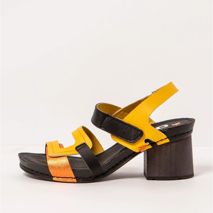 Sandalias con tacón 1875 NAPPA MULTI YELLOW/ I WISH color Multi yellow