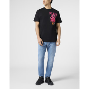 PHILIPP PLEIN Round Neck T-Shirt Ice Cream Dollar