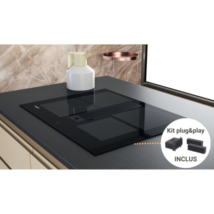 Plaque induction aspirante WHIRLPOOL WVH1065UKIT FlexiCook