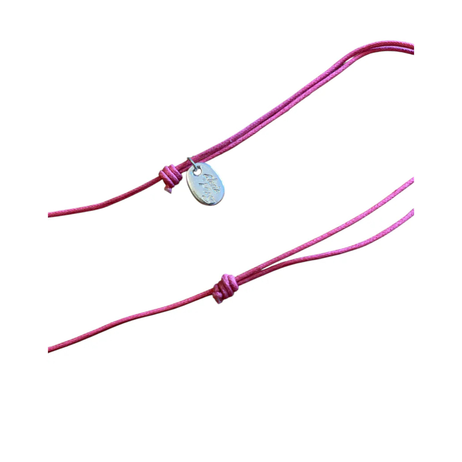 Collar largo margarita color con cristal de Sw Rosa