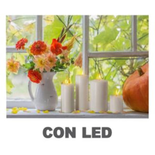 Quadro con led fiori bianco rettangolare cm40x30x1,8