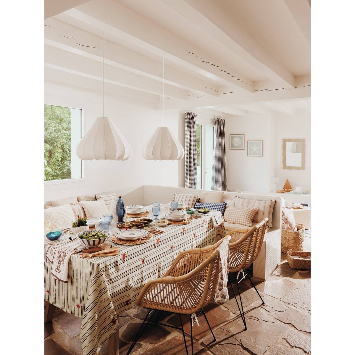 Miroir Charlie vague 55x79cm beige