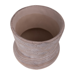 Vaso Spanciato 20Xh.25 Cm - Pezzi 1 - 20X25X20cm - Colore: Marrone - Bianchi Dino - Decori Casa E Complementi