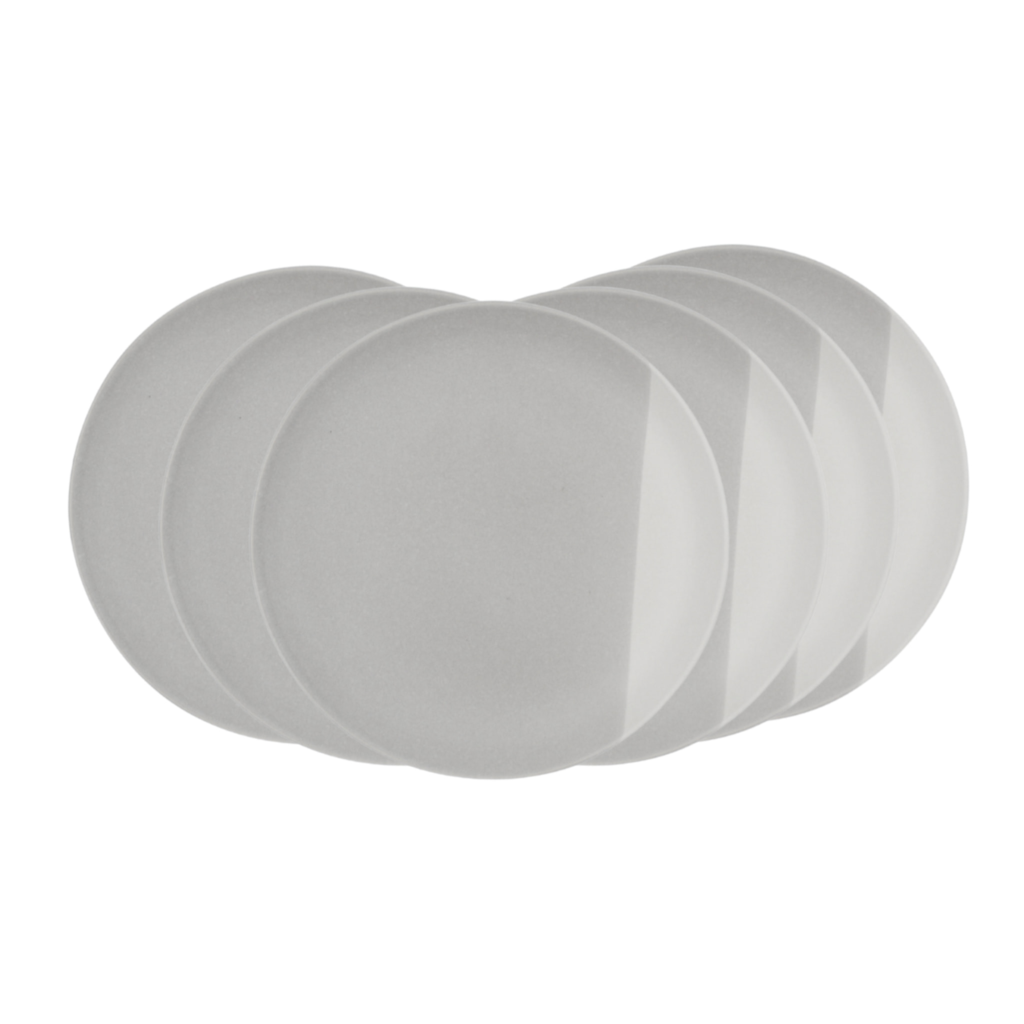 Lot de 6 grandes assiettes, TERRE DE SIENNE