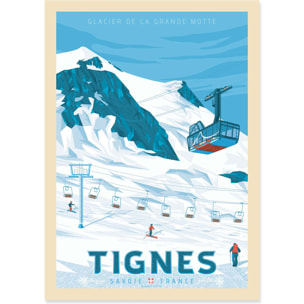 Affiche - Tignes - Olahoop Travel Posters
