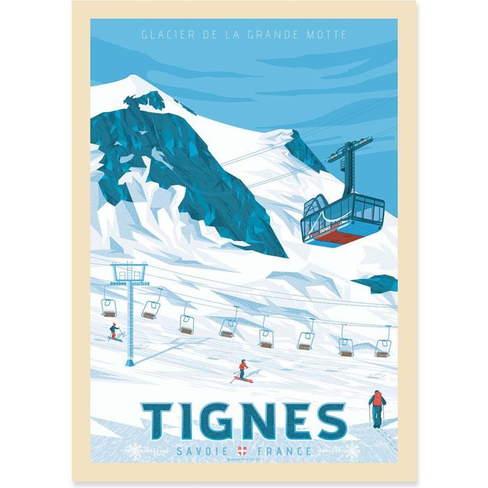Affiche - Tignes - Olahoop Travel Posters