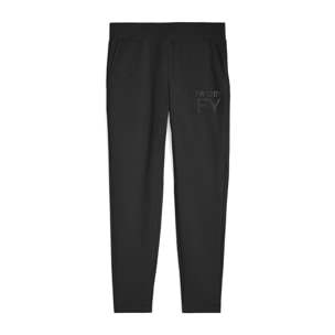 Pantaloni in french terry modal 7/8 con risvolto sul fondo