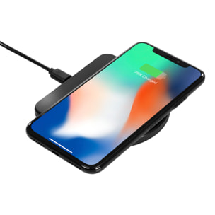 Caricatore wireless rapido Qi 15W. Supporto orizzontale e verticale.