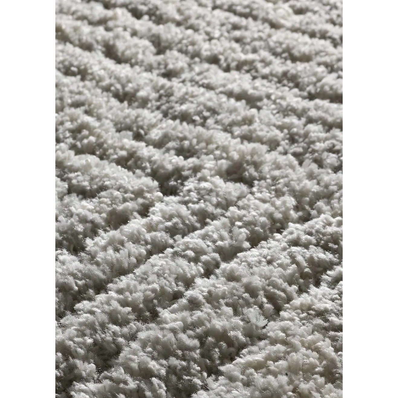 ATESA Alfombra shaggy suave estilo escandinavo plata, varias medidas disponibles