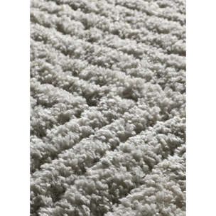 ATESA Alfombra shaggy suave estilo escandinavo plata, varias medidas disponibles