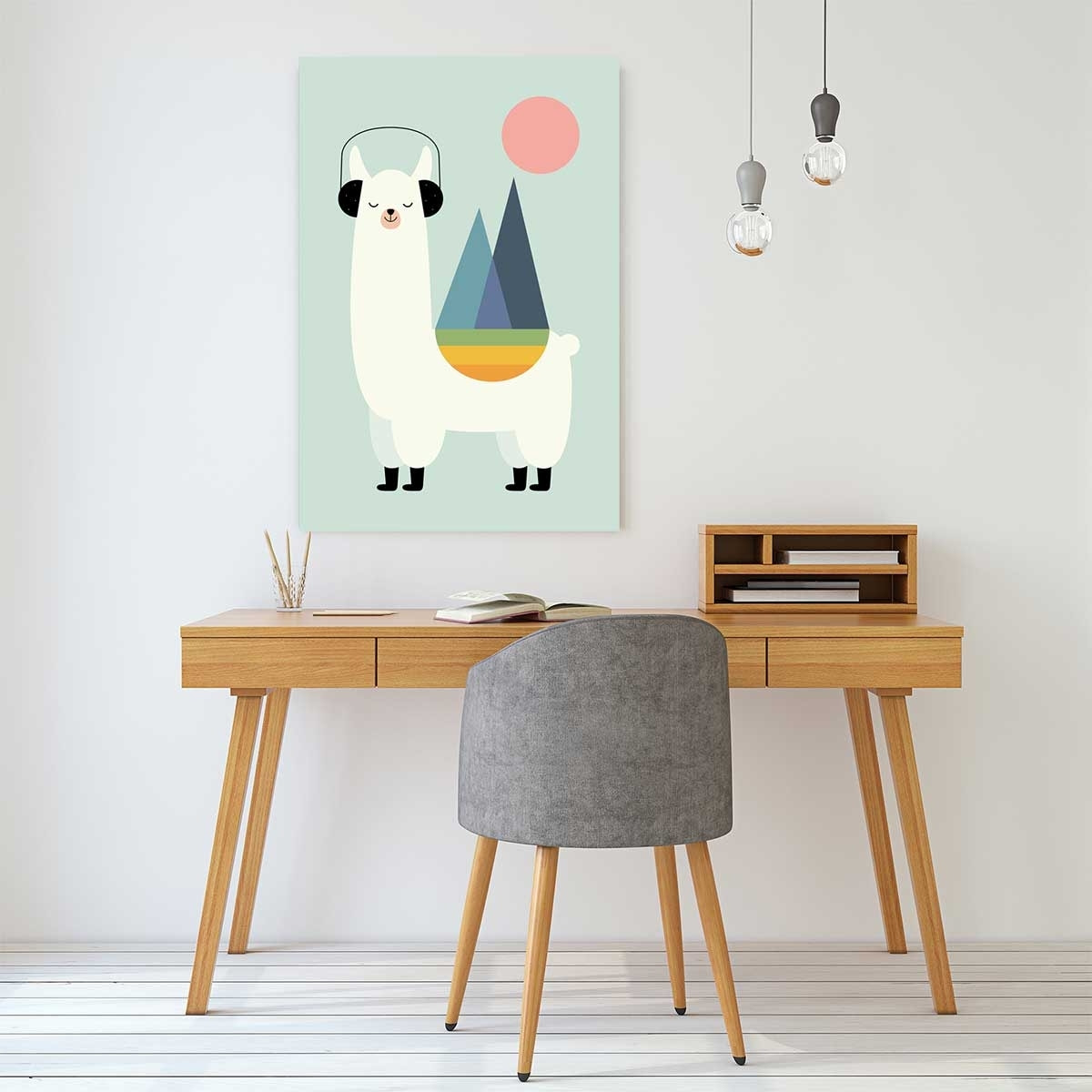 Tableau alpaga music Toile imprimée