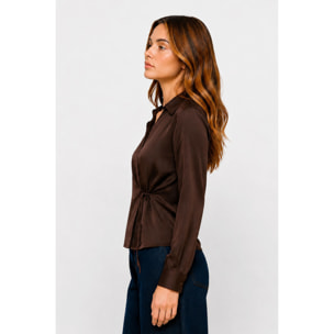 Kocca - Camicia da donna a portafoglio in viscosa con laccetto Donna
