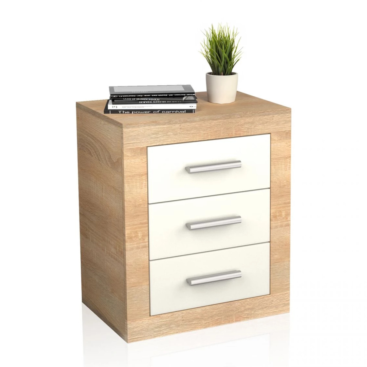 Mesita de noche Kira Cambria - Blanco