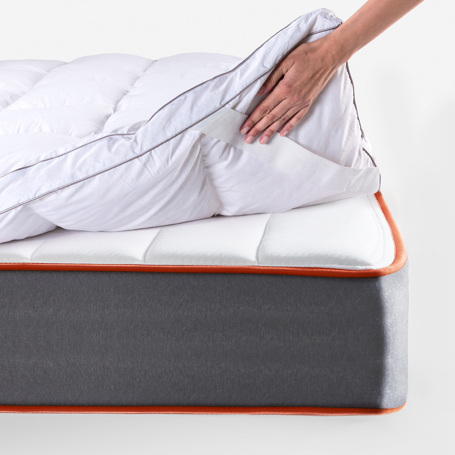 Topper Sobrecolchón Pluma y Plumón 7cm Confort Hotel · WHAT THE SLEEP