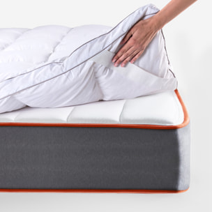 Topper Sobrecolchón Pluma y Plumón 7cm Confort Hotel · WHAT THE SLEEP