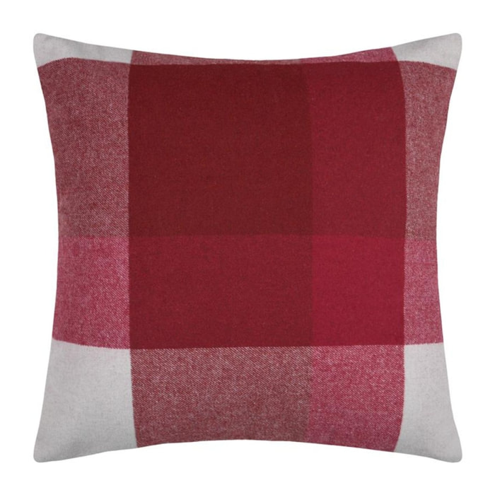 Coussin canapé  - Effet laine - Rouge