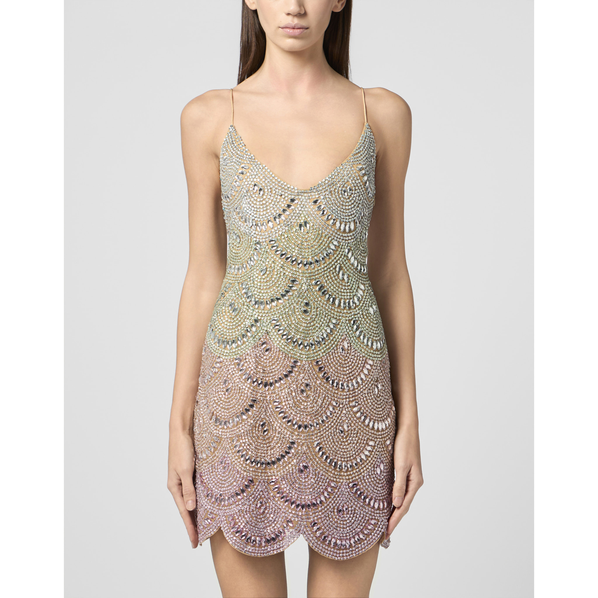 PHILIPP PLEIN Mini Dress Multicolor Waves