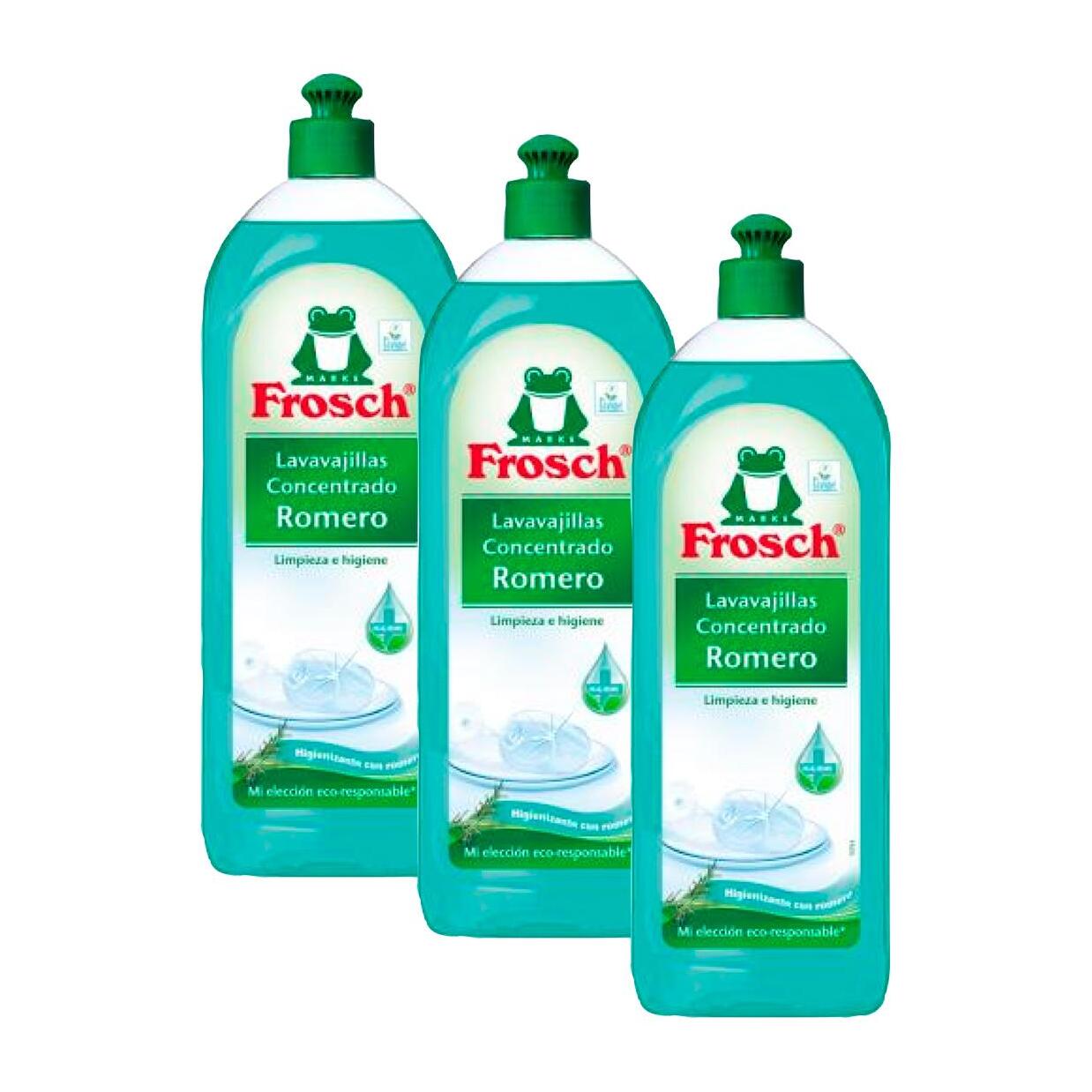 Pack 3x Lavavajillas romero Frosch 750 ml