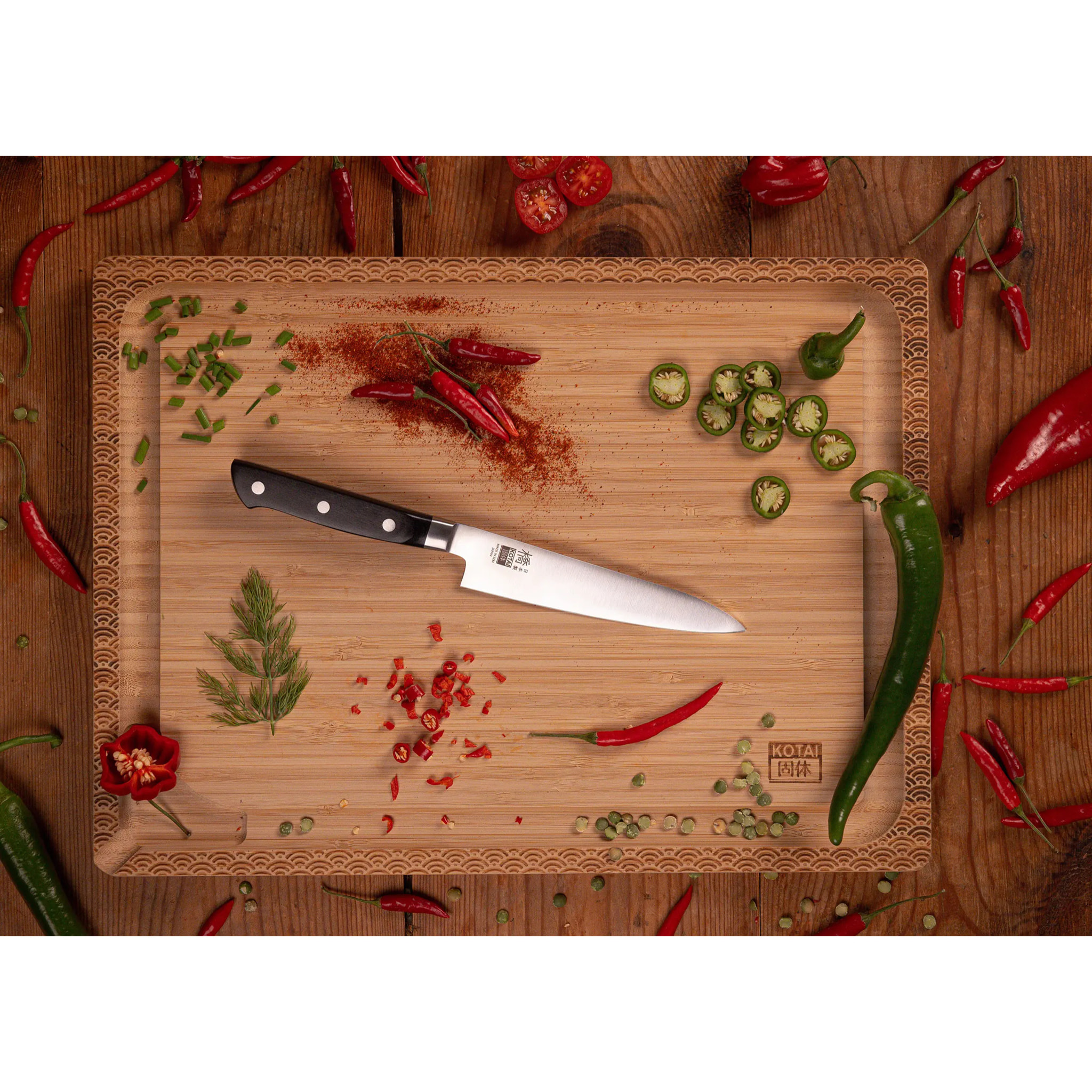 Set Hashi Completo: 5 cuchillos (de pelar + petty + nakiri + santoku + gyuto)