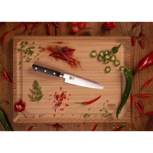 Set Hashi Completo: 5 cuchillos (de pelar + petty + nakiri + santoku + gyuto)