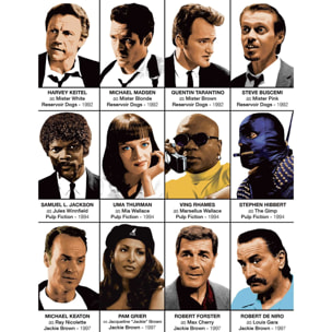 Affiche - Quentin Tarantino characters - Olivier Bourdereau