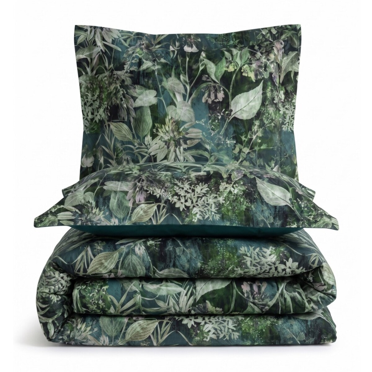 Parure housse de couette et taies oreiller 100% Satin de Coton imprimé
