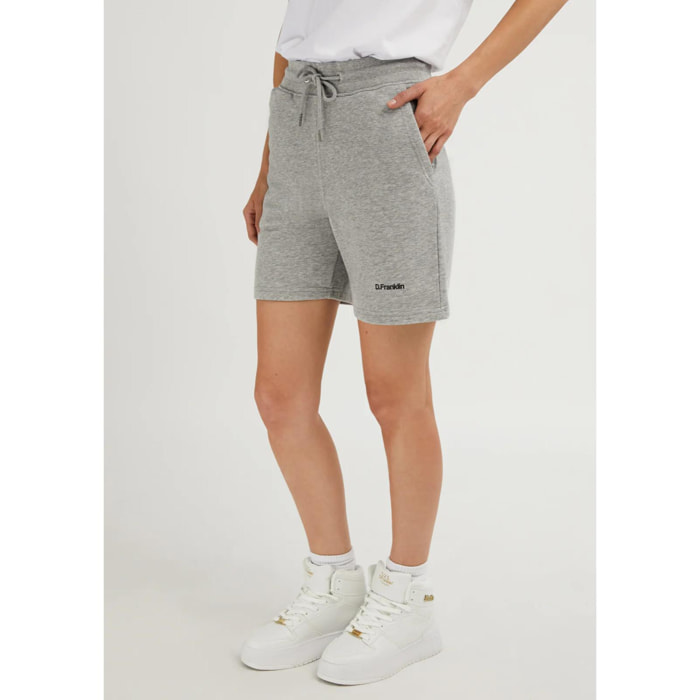 Pantalón Corto Logo Jogger Shorts en Gris D.Franklin