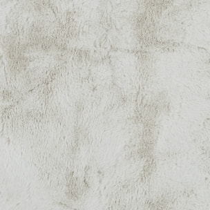 Tapis Imitation Fourrure Poil Fin Ecru 60x90cm