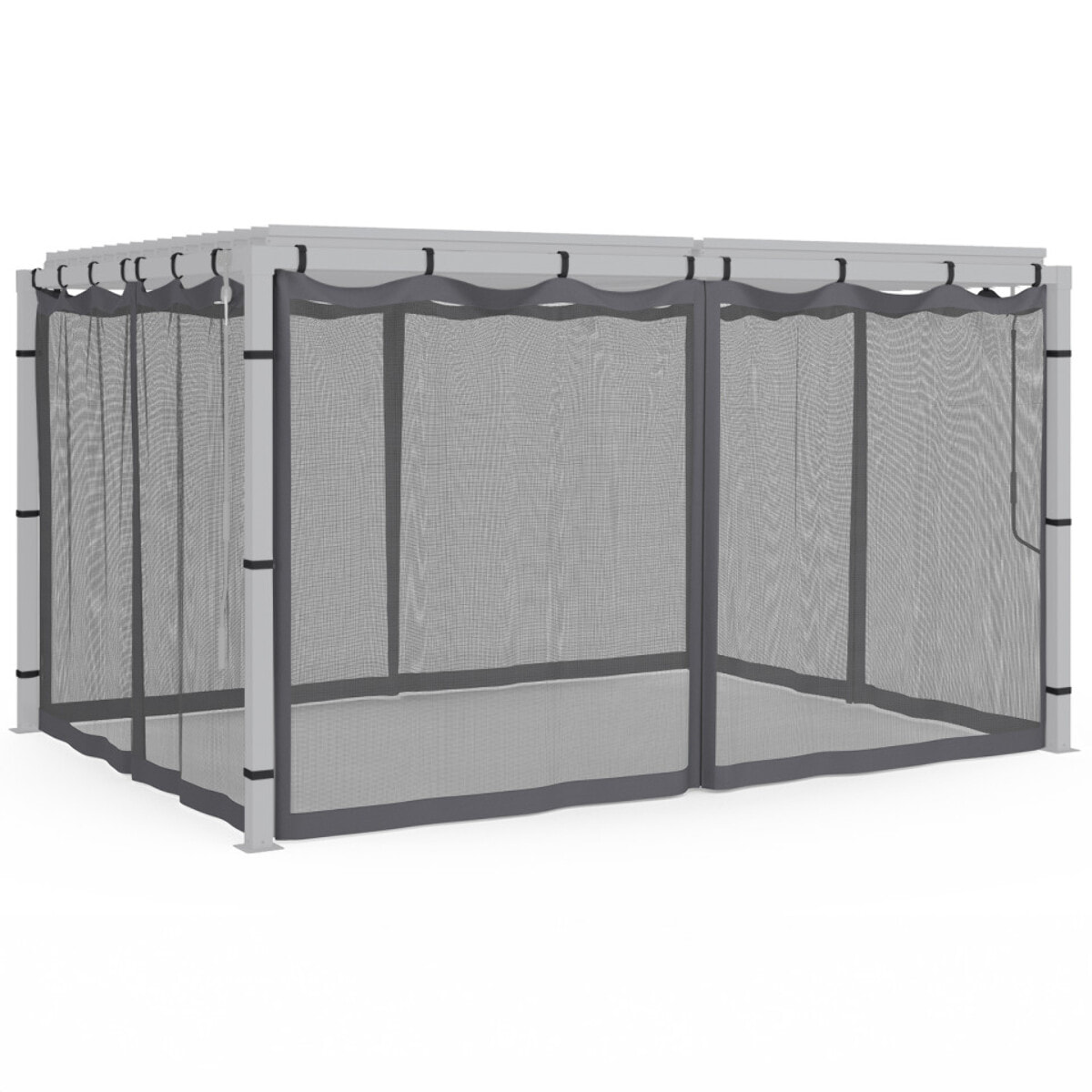 Moustiquaire pour pergola bioclimatique 4x3m