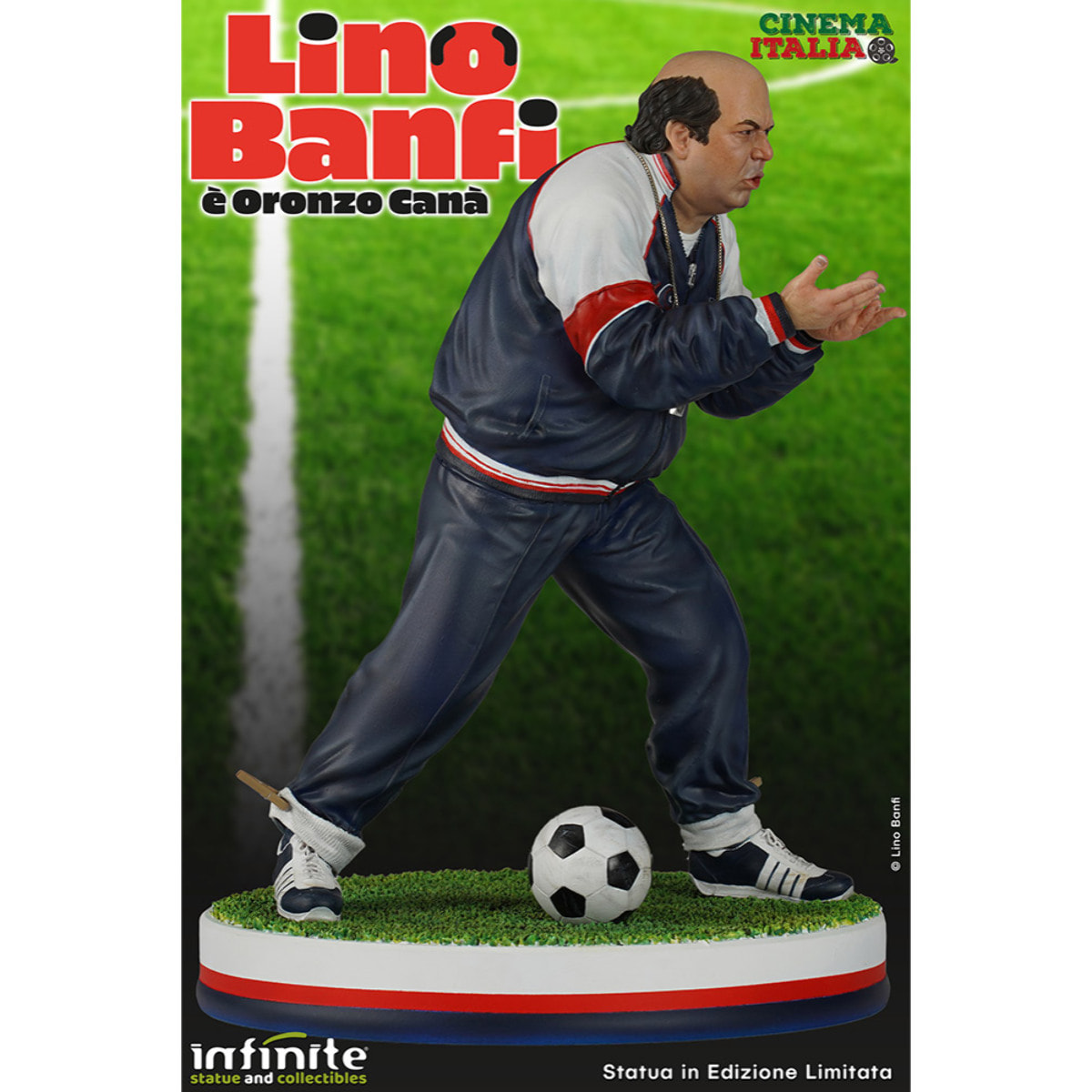 Lino Banfi Old & Rare Statua in Resina 25 Cm Edizione Limitata Infinite Statue