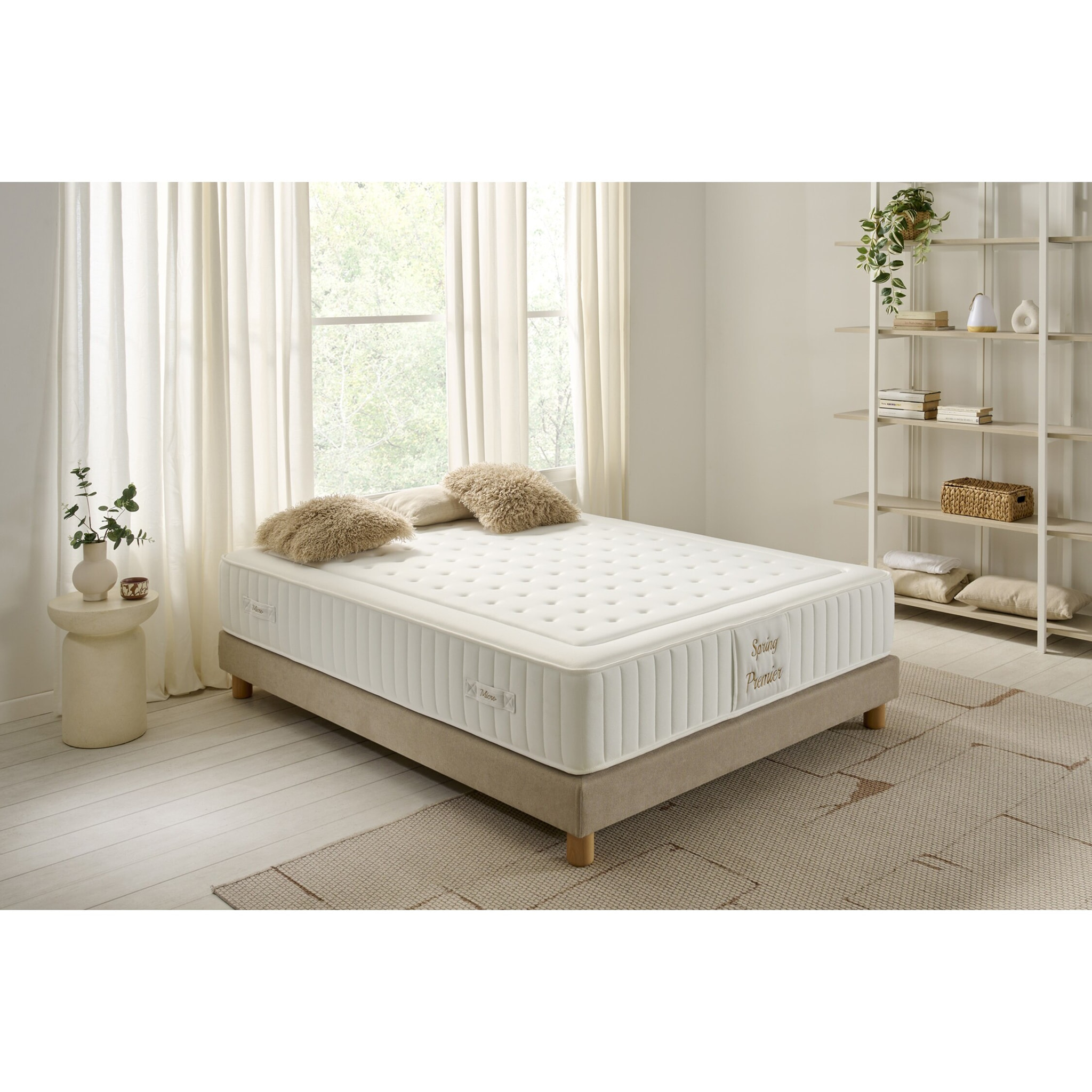 Matelas Ressorts Ensachés Micro Spring Premier, 30 cm, 2 places - Moonia