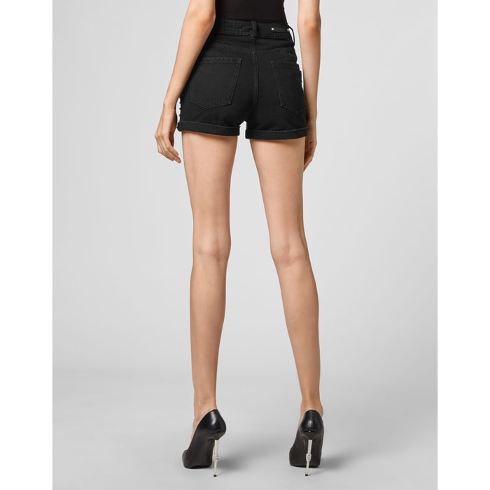 PHILIPP PLEIN Pantalones cortos vaqueros