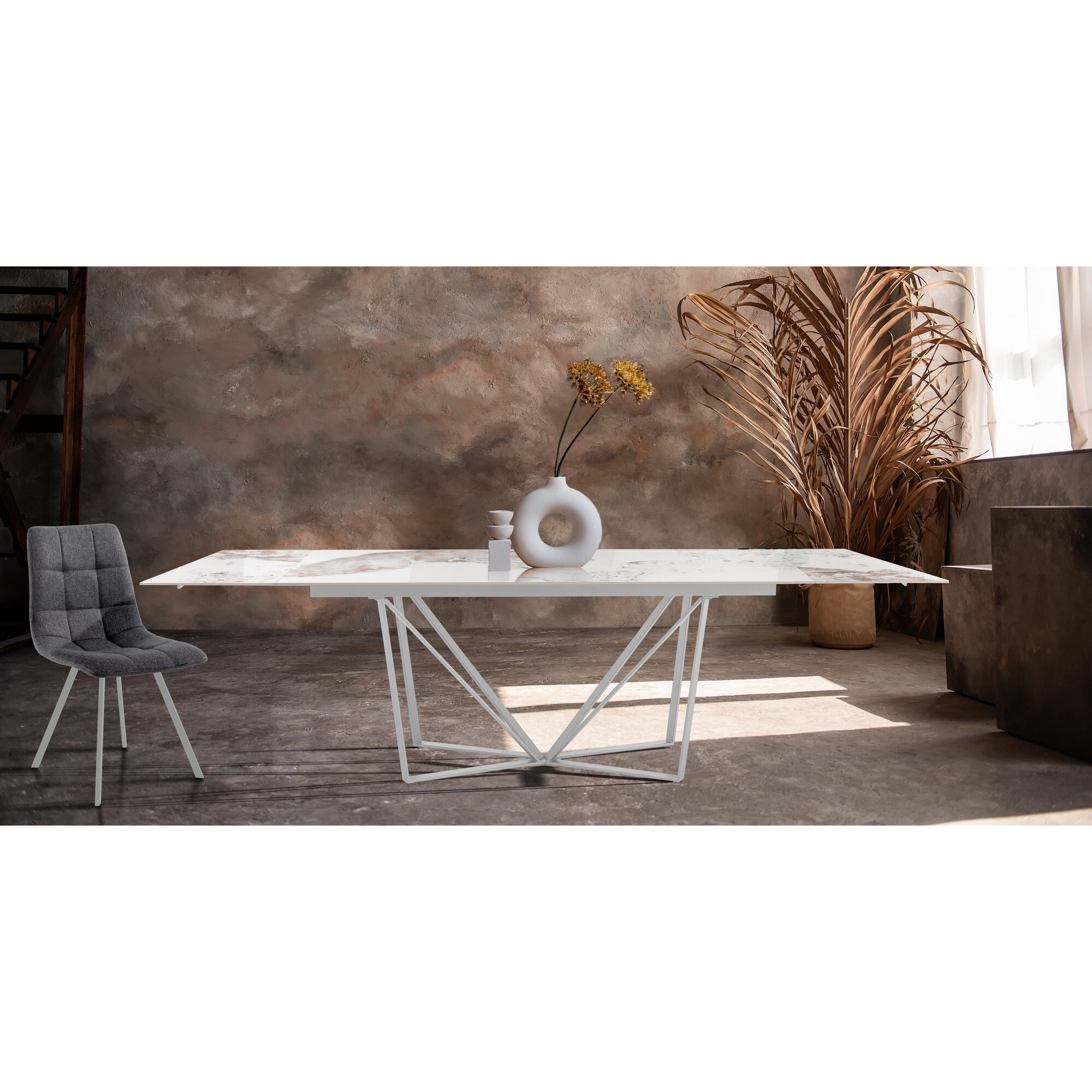 TOMASUCCI Tavolo allungabile SPINNE ONICE MARBLE