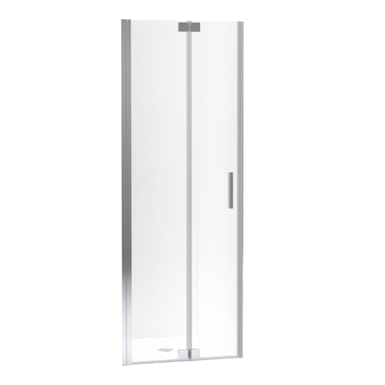 Porte de douche pliante 80 x 200 cm Contra chromé