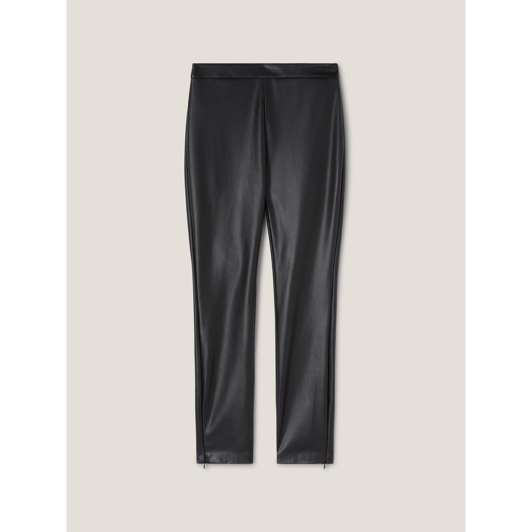 Motivi - Pantalón super skinny de piel sintética - Negro