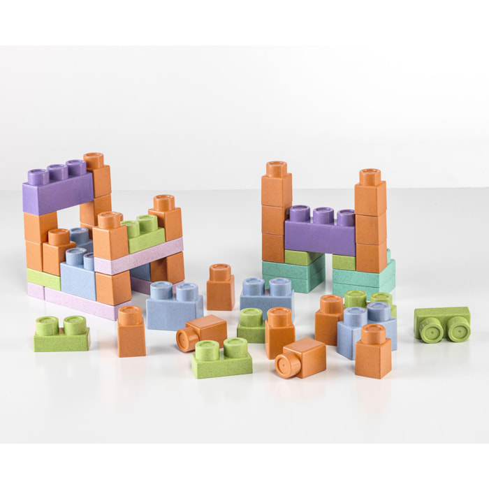 Construcciones material reciclado 50 piezas cefa toys