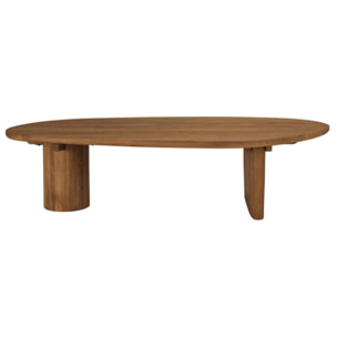 SIXTINE - Table basse 140x75cm en bois de teck recyclé
