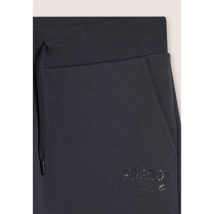 Pantaloni regular fit con gamba dritta e coulisse