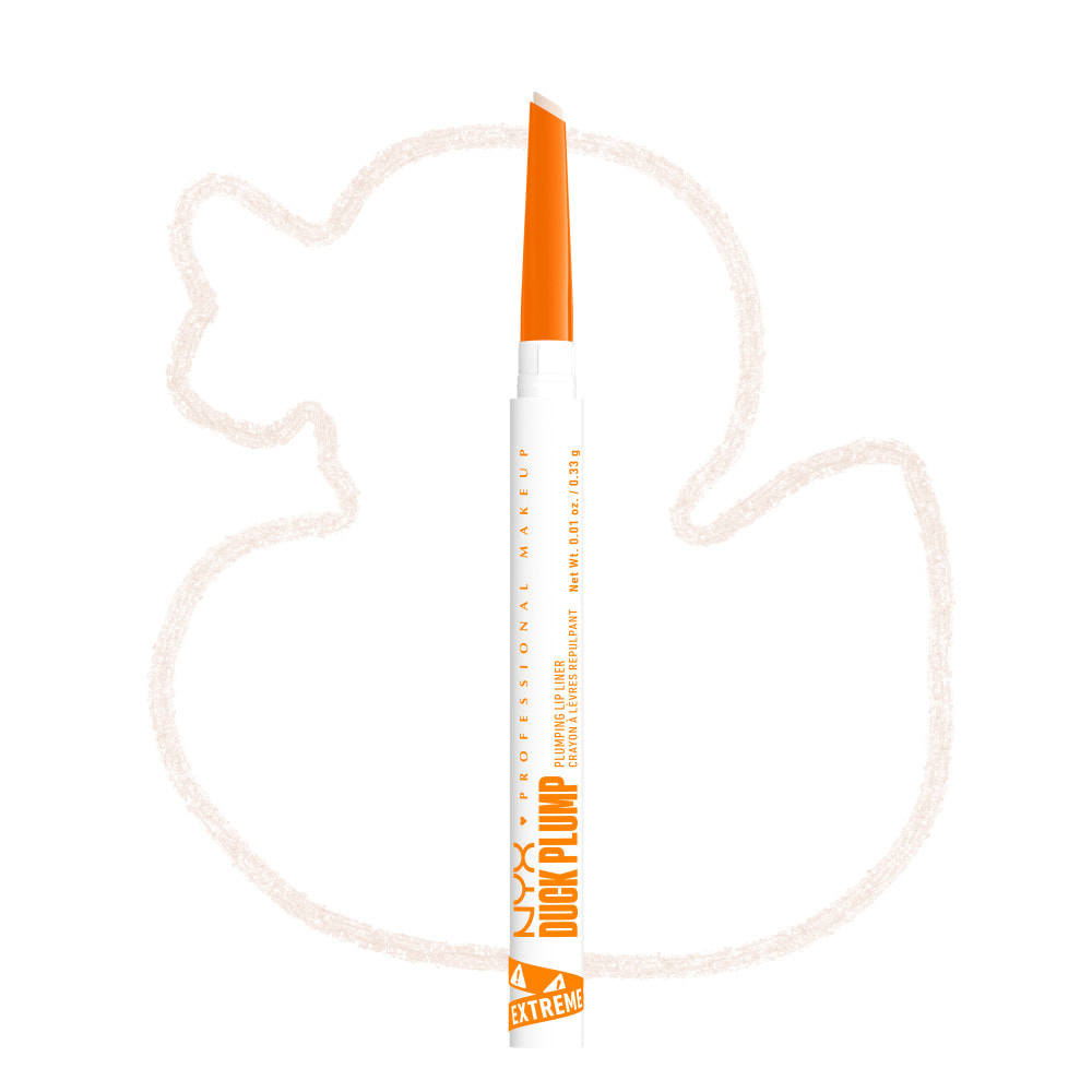 NYX Professional Makeup Duck Plump Plumping Lip Liner, crayon à lèvres, jusqu'à 10h de tenue, fini mat, Ducking Clear