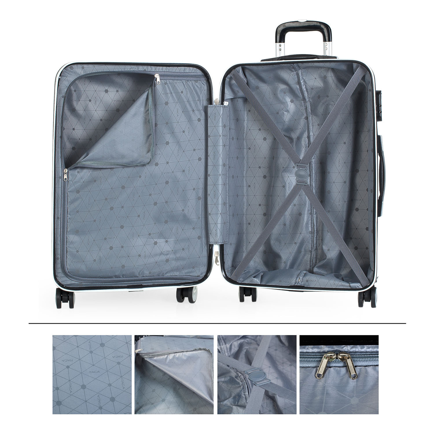 Maleta Itaca Elba Set De 2 Unidades Blanco