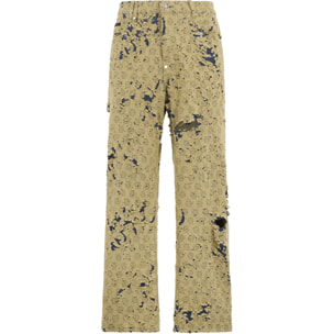 PHILIPP PLEIN Destroyed Beach Boy Fit Jeans Monogram